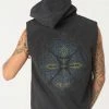 Seed Of Life - Sikuli Hooded Vest ➟ Black Men 2 Seed Of Life - Sikuli Hooded Vest ➟ Black Men