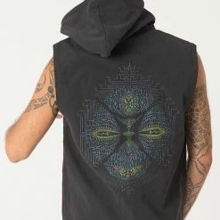 Seed Of Life - Sikuli Hooded Vest ➟ Black Men
