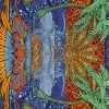 Sunshine Joy - "Epic Surf Mandala" - 60' X 90' TAPESTRY