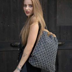 Seed Of Life - Hamsa Drawstring Backpack