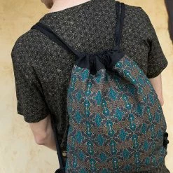 Seed Of Life - Shipibo Drawstring Backpack Accessories