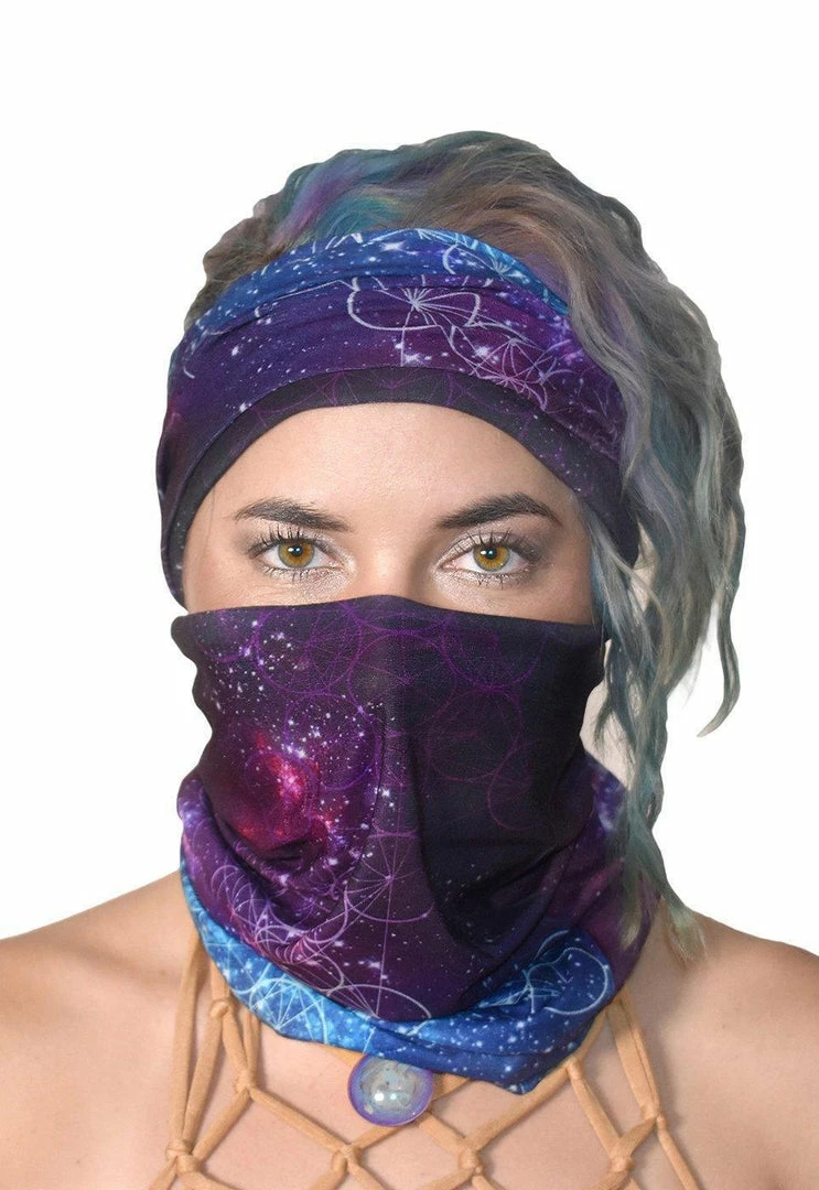 The Headspace Women Monique Munoz - Galaxy - Seamless Bandanna 3 The Headspace Women Monique Munoz - Galaxy - Seamless Bandanna