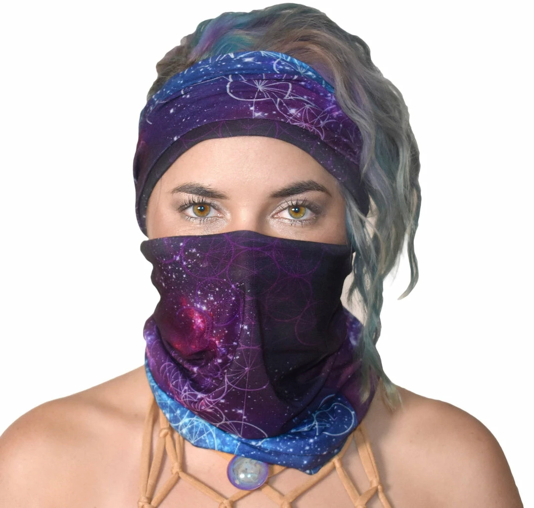 The Headspace Women Monique Munoz - Galaxy - Seamless Bandanna 4 The Headspace Women Monique Munoz - Galaxy - Seamless Bandanna