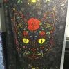 Tapestries Sunshine Joy - "Floral Cat" - 60' X 90' TAPESTRY