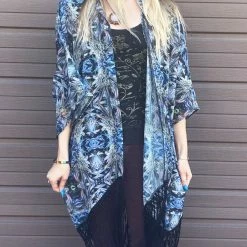 Warrior Within Women Night Owl Kimono - Jammin Warrior Collective