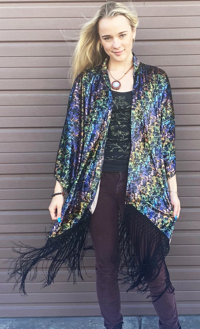 Warrior Within Grateful Dead VELVET Kimono - Dancing Skeletons - Jammin Warrior Collective 5 Warrior Within Grateful Dead VELVET Kimono - Dancing Skeletons - Jammin Warrior Collective