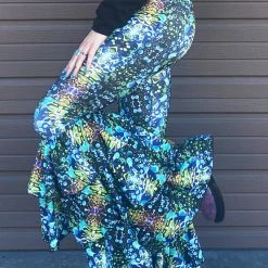 Warrior Within Green Liquid Light Pirate Pants Women