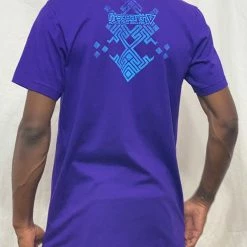First Earth - Labyrinth (Purple/Aqua) T-SHIRT Men