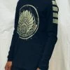 First Earth - Mayan Crop Circle (Gold) Long Sleeve T-SHIRT