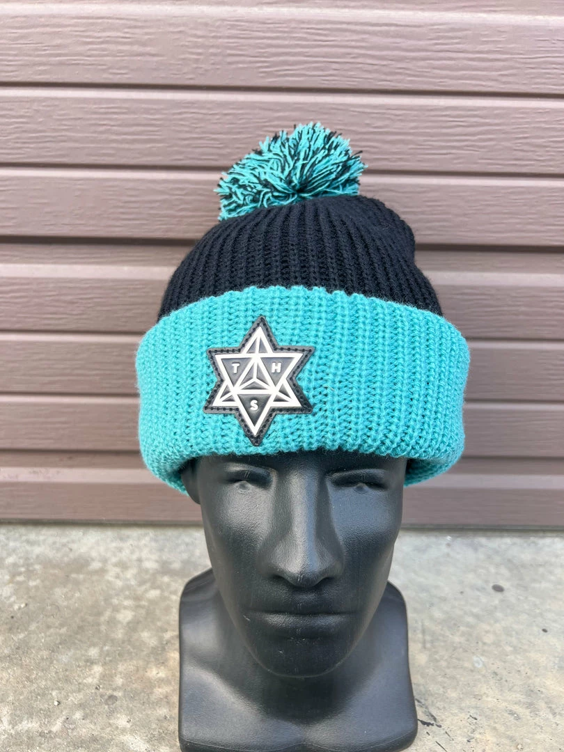 The Headspace Men Knitted Beanie - Teal 3 The Headspace Men Knitted Beanie - Teal