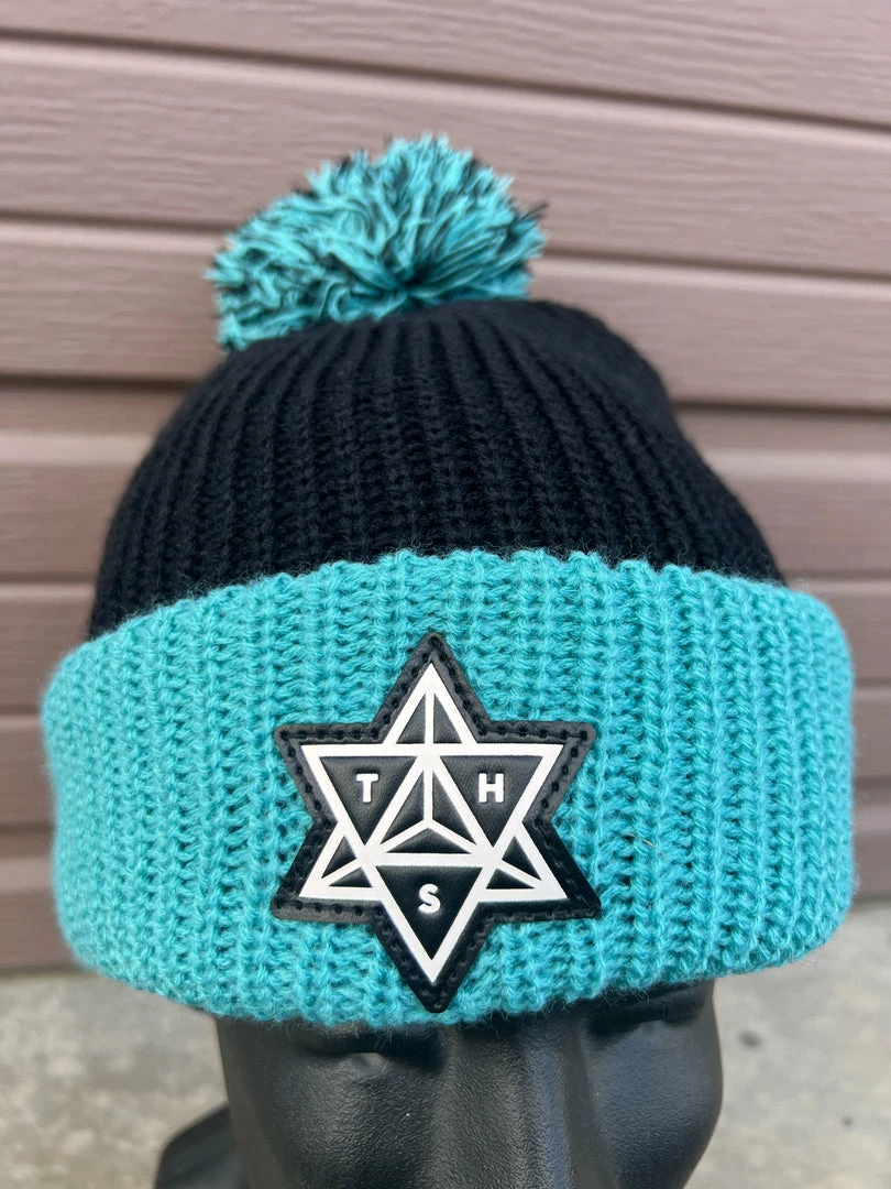 The Headspace Men Knitted Beanie - Teal 4 The Headspace Men Knitted Beanie - Teal