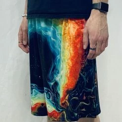 The Headspace Men Silver Arrow Art - "The Observer" - Gym Shorts - Limited Edition Of 111 6 The Headspace Men Silver Arrow Art -