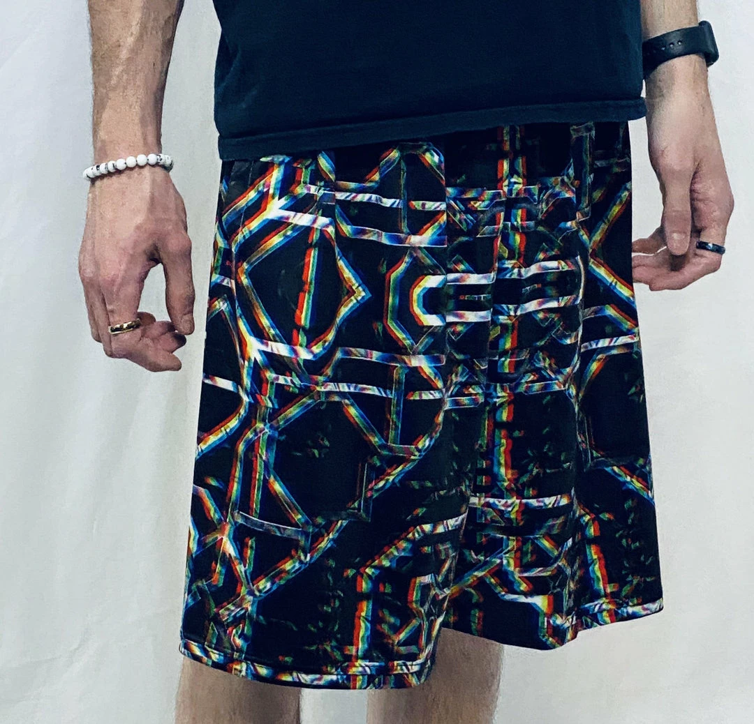 The Headspace Men Daniel W. Prust - Rainbow Grid - Gym Shorts - Limited Edition Of 111 6 The Headspace Men Daniel W. Prust - Rainbow Grid - Gym Shorts - Limited Edition Of 111