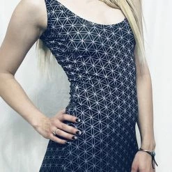 The Headspace Flower Of Life Backless Dress Women