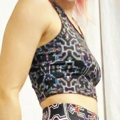 The Headspace Hakan Hisim - Prismatic Grid - Women's Active Top - Limited Edition Of 111 6 The Headspace Hakan Hisim - Prismatic Grid - Women's Active Top - Limited Edition Of 111