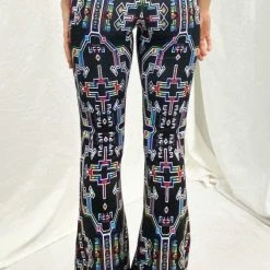 The Headspace Women Hakan Hisim - Prismatic Grid - Bell Bottoms - Limited Edition Of 111