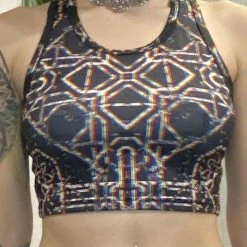 The Headspace Daniel W. Prust - "Rainbow Grid" - Women's Active Top