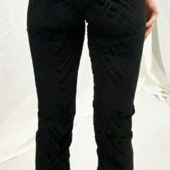 Women Warrior Within - Midnight Chevron Burnout Velvet Leggings 7 Women Warrior Within - Midnight Chevron Burnout Velvet Leggings