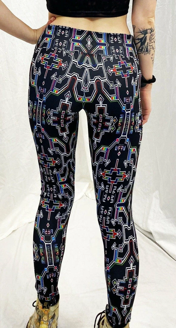 The Headspace Hakan Hisim - Prismatic Grid - Active Leggings - Limited Edition Of 111 Women 5 The Headspace Hakan Hisim - Prismatic Grid - Active Leggings - Limited Edition Of 111 Women