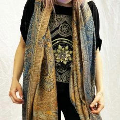 The Headspace Pashmina - Bohemian - Aqua Pashmina / Scarf / Shawl