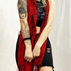 The Headspace Pashmina - Leopard - Red Pashmina / Scarf / Shawl