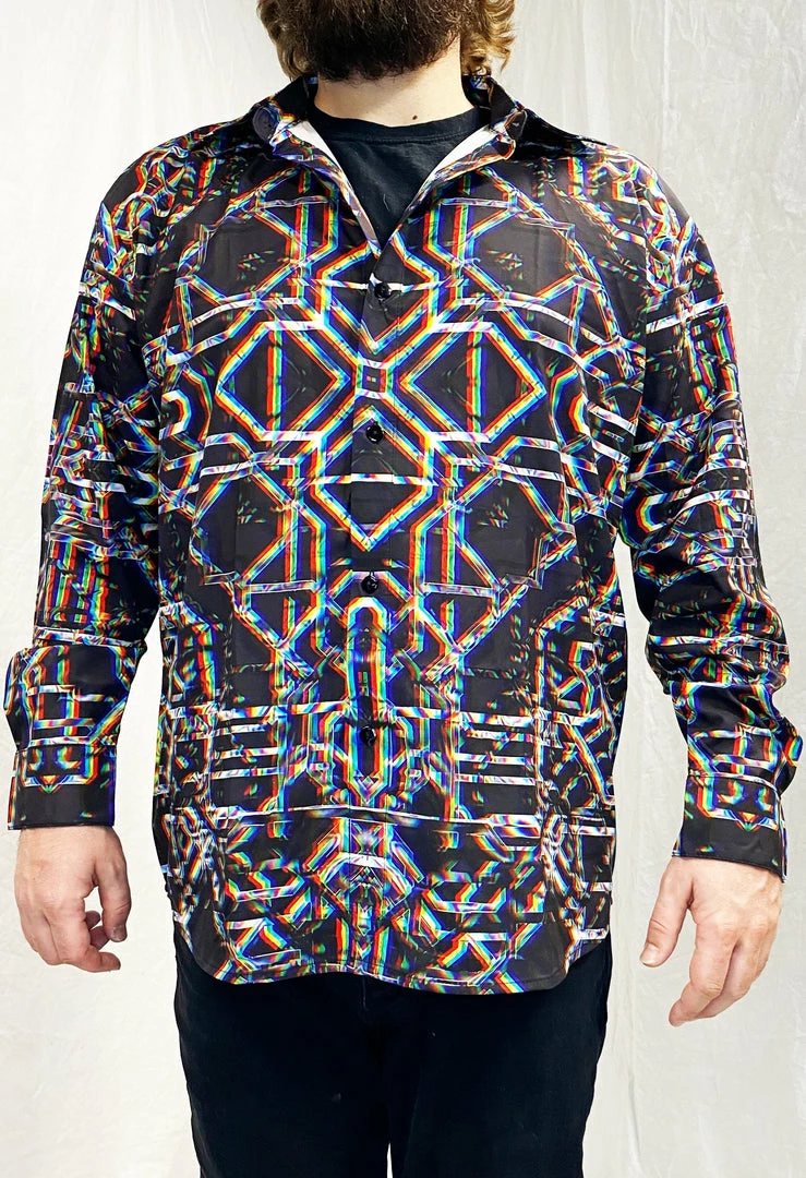 The Headspace Daniel W. Prust - "Rainbow Grid" - Sublimation LS Button Up 6 The Headspace Daniel W. Prust - "Rainbow Grid" - Sublimation LS Button Up