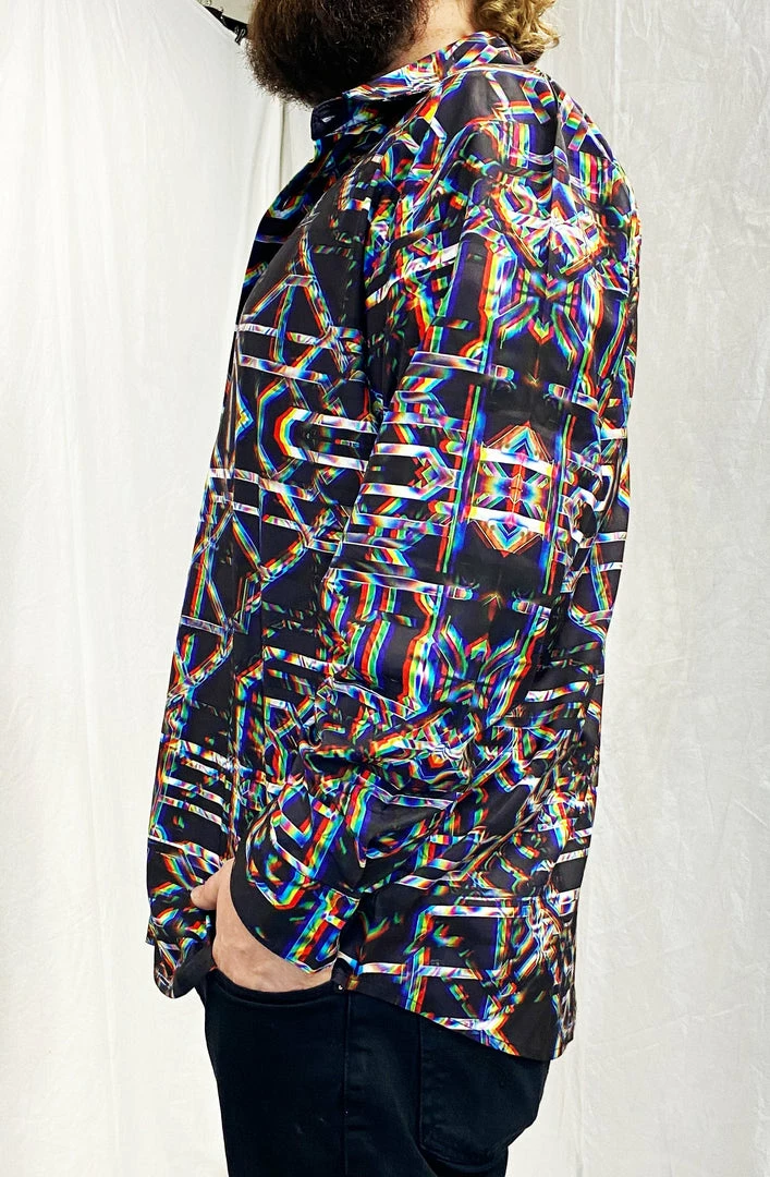 The Headspace Daniel W. Prust - "Rainbow Grid" - Sublimation LS Button Up 4 The Headspace Daniel W. Prust - "Rainbow Grid" - Sublimation LS Button Up