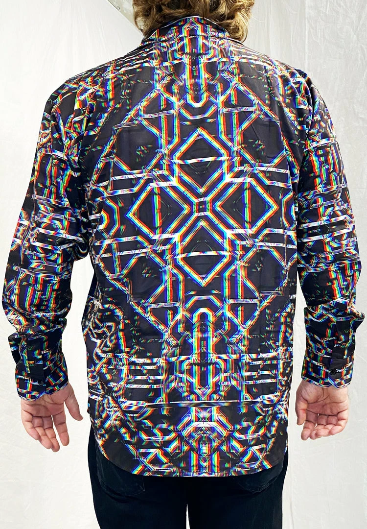 The Headspace Daniel W. Prust - "Rainbow Grid" - Sublimation LS Button Up 5 The Headspace Daniel W. Prust - "Rainbow Grid" - Sublimation LS Button Up