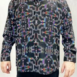 The Headspace Men Hakan Hisim - "Prismatic Grid" - Sublimation LS Button Up