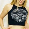 First Earth - Owl Emblem Women's Crop Top
