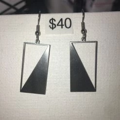 The Headspace Rael Cohen Jewelry - ANGLE AND BALANCE EARRINGS STAINLESS STEEL DIM: 37mm X 11m