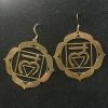 The Headspace Rael Cohen Jewelry - ROOT CHAKRA 24K GOLD PLATED DIM 1 3/4" Circle 1 The Headspace Rael Cohen Jewelry - ROOT CHAKRA 24K GOLD PLATED DIM 1 3/4" Circle