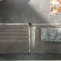 Men Seed Of Life - LSD Molecule Wallet (Black/Blue-Green)