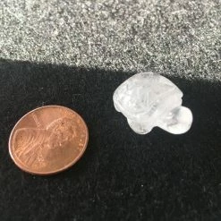 Crystal Miniature Stone Gem Turtle - Quartz