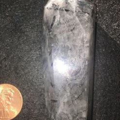 Tourmaline Included Quartz Crystal Point - Medium #B