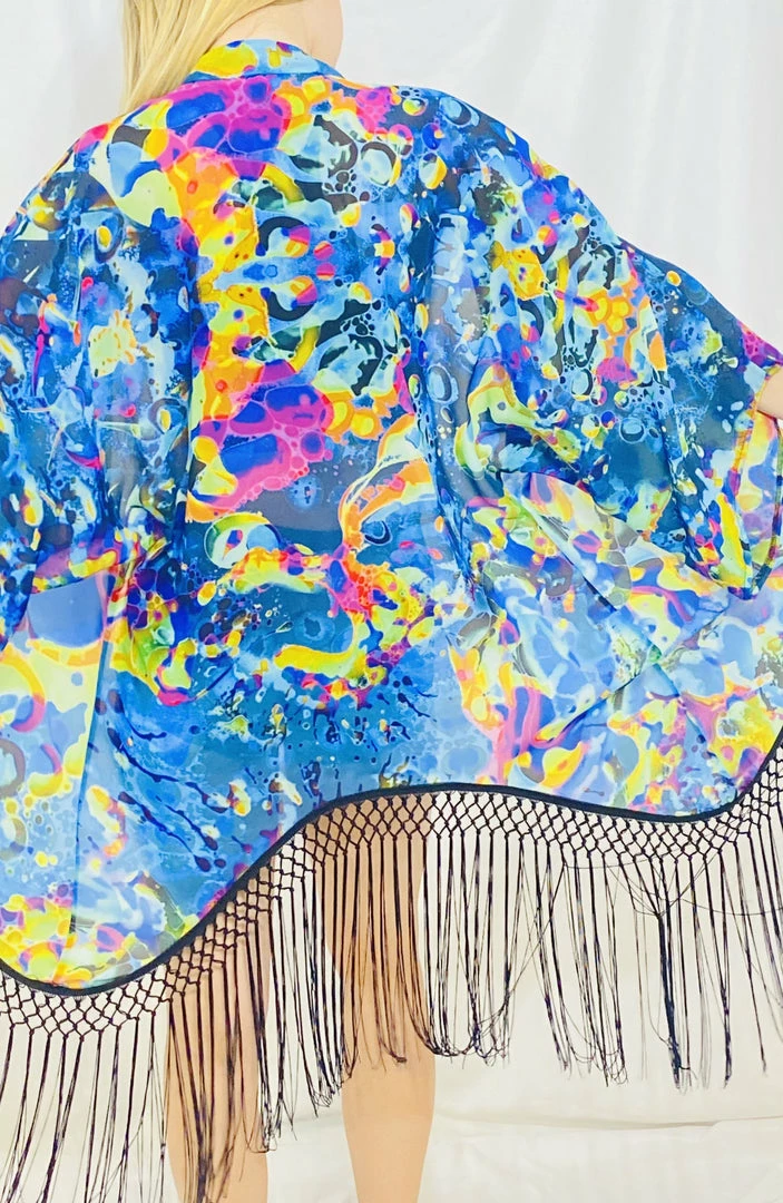 Warrior Within - Sea Visions Liquid Light Kimono Women 6 Warrior Within - Sea Visions Liquid Light Kimono Women