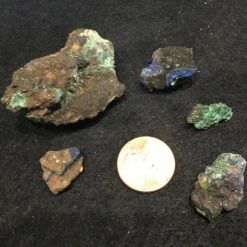 Crystal / Gemstone Clearance Azurite On Malachite Crystal Geode (Raw) - Small