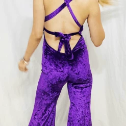 Women Warrior Within - Royal Purple Crush Velvet Onesie
