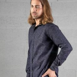 Seed Of Life - "Kubic" LS Button Up - Black