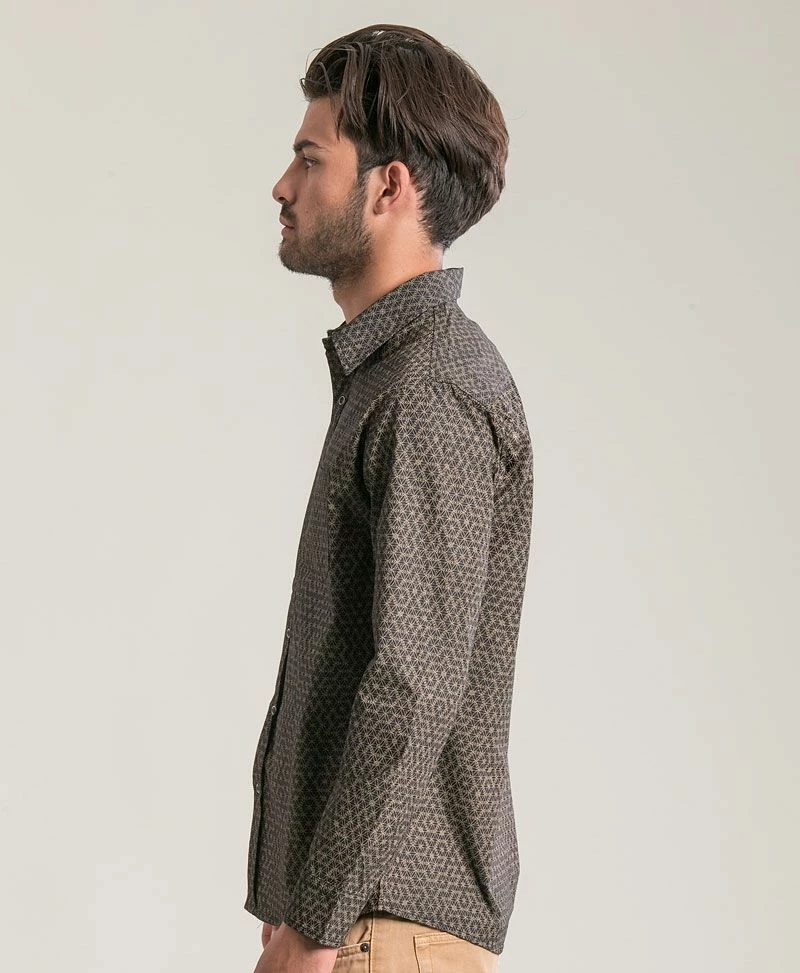 Seed Of Life - "Seeds" LS Button Up - Black Men 5 Seed Of Life - "Seeds" LS Button Up - Black Men
