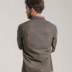 Seed Of Life - "Seeds" LS Button Up - Black Men 12 Seed Of Life -