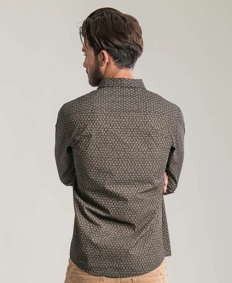 Seed Of Life - "Seeds" LS Button Up - Black Men 6 Seed Of Life - "Seeds" LS Button Up - Black Men