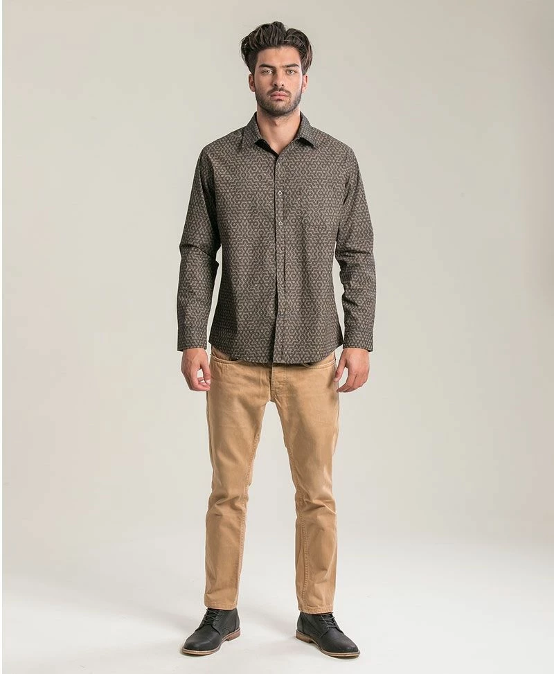 Seed Of Life - "Seeds" LS Button Up - Black Men 7 Seed Of Life - "Seeds" LS Button Up - Black Men