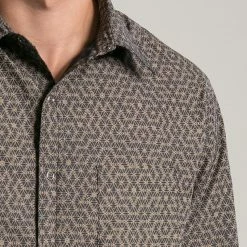 Seed Of Life - "Seeds" LS Button Up - Black Men