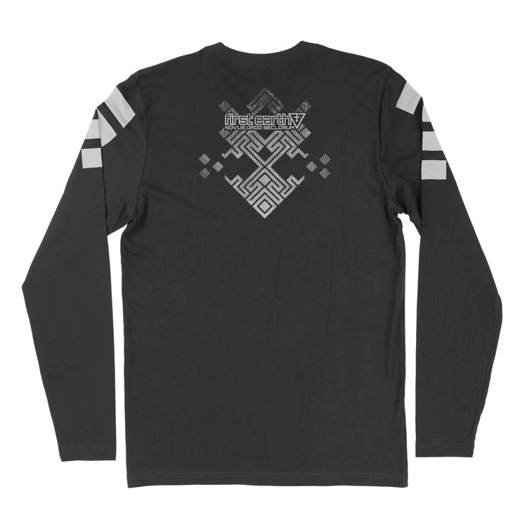 Men First Earth - Labyrinth Long Sleeve T-SHIRT Grey/Silver 4 Men First Earth - Labyrinth Long Sleeve T-SHIRT Grey/Silver