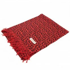 The Headspace Pashmina - Leopard - Red Pashmina / Scarf / Shawl