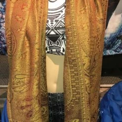 The Headspace Pashmina - Translucent - Green To Orange Pashmina / Scarf / Shawl