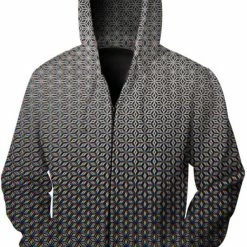 The Headspace Men PatternNerd - "Asanoha Prism" - Zip Up Hoodie - Limited Edition Of 111