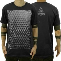 First Earth - Asanoha (Dark Gray & Silver) T-SHIRT