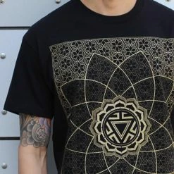 Men Rythmatix - VITALITY (BLACK/GOLD INK) T-SHIRT